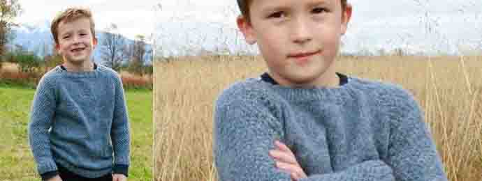 Pour nos Kids le pull Blue August