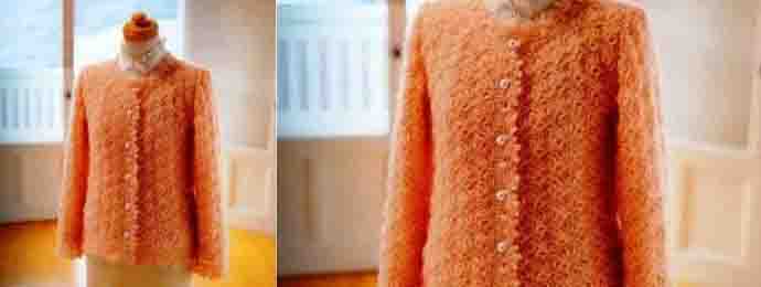 Un gilet tout doux et délicat au crochet