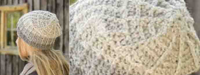 Un bonnet au crochet d'hiver