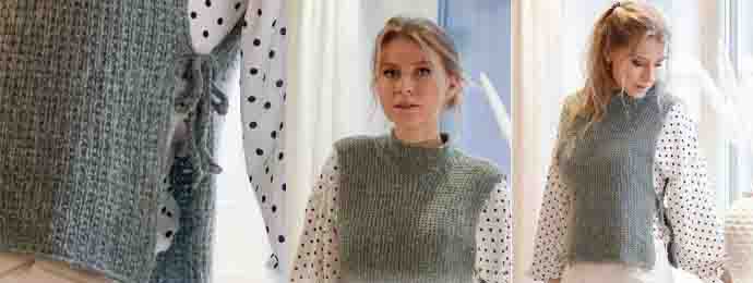 Un pull femme sans manche