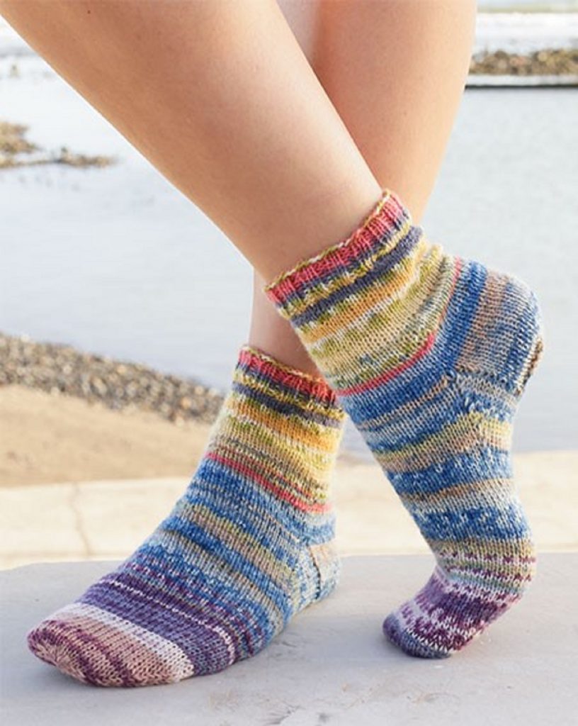 Des chaussettes tricotées main pour toute la famille
