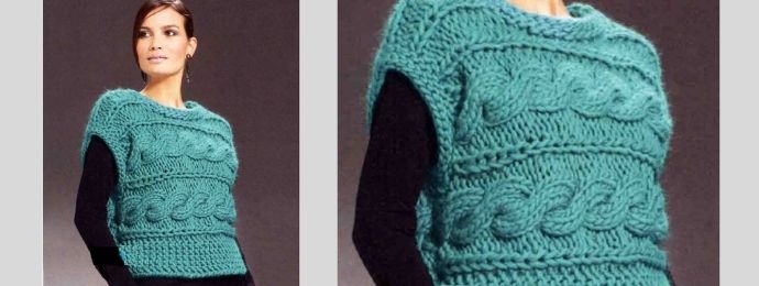 Le pull sans manches femme
