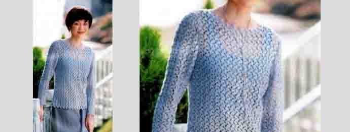 Pull femme au crochet facile