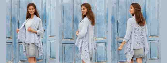 Un gilet long chic femme