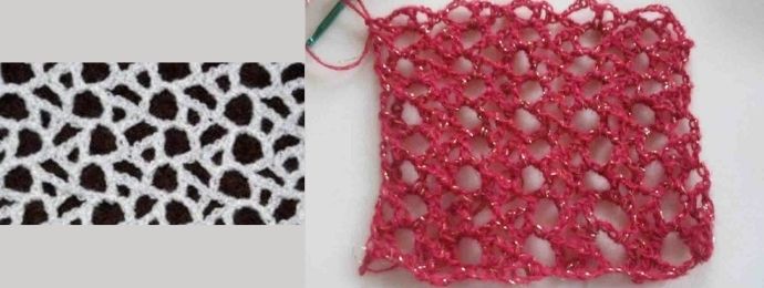 Un point dentelle au crochet.