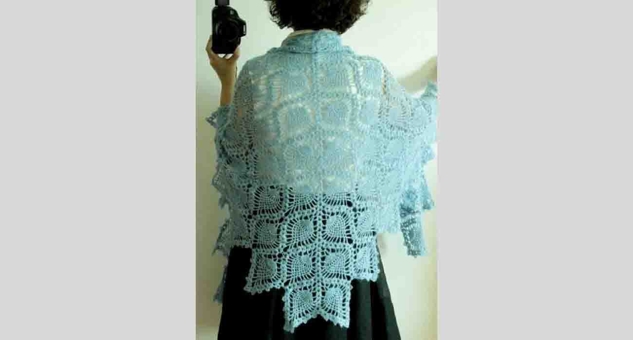Un châle chaud au crochet