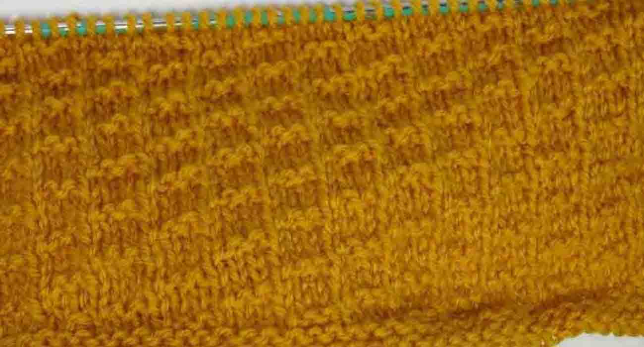 Un joli point tricot fantaisie facile