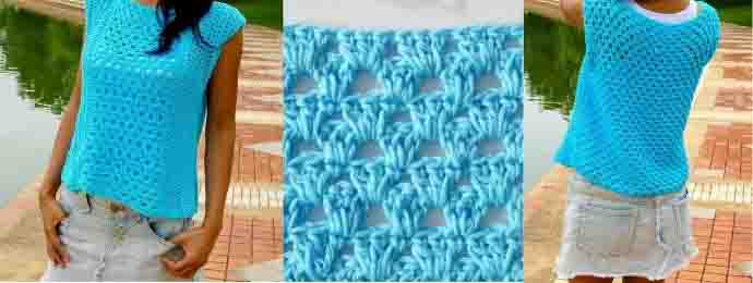 Pull d'été au crochet facile