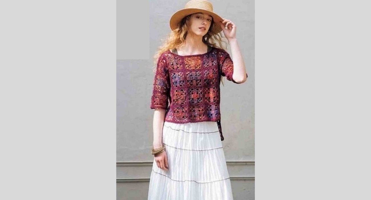 Modèle de pull au crochet été