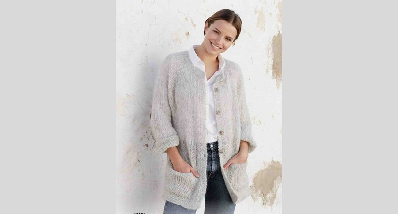 Veste au tricot facile femme