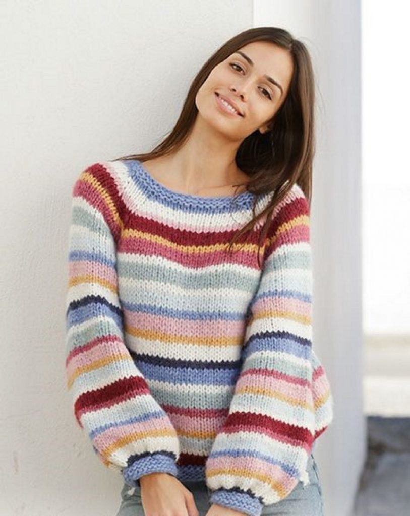 Modèle tricot top-down