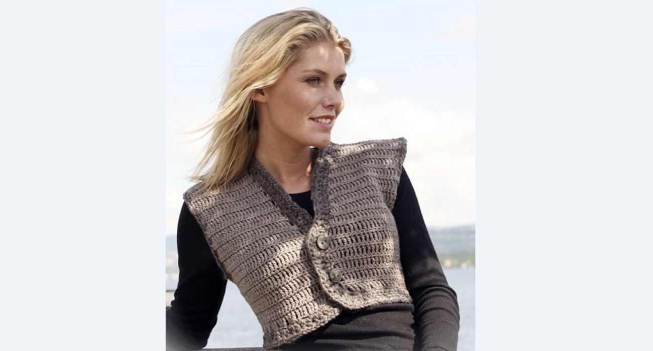 Petit gilet col v été