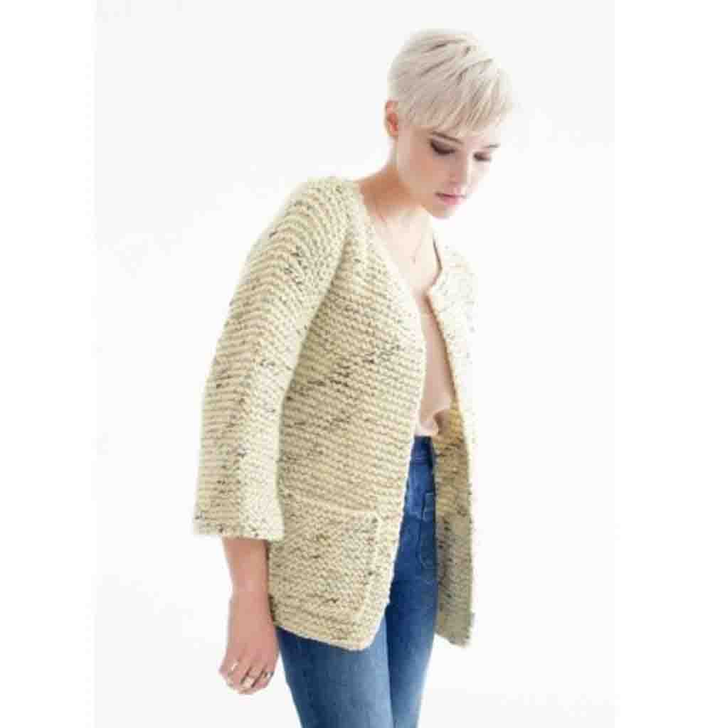 Comment tricoter rapidement un cardigan femme