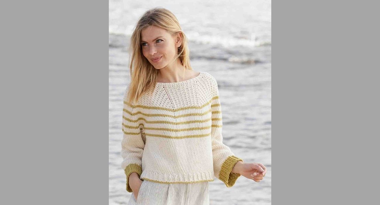 Le pull marin sans couture au tricot