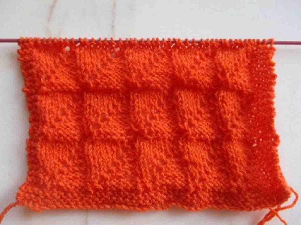 Point tricot double face facile