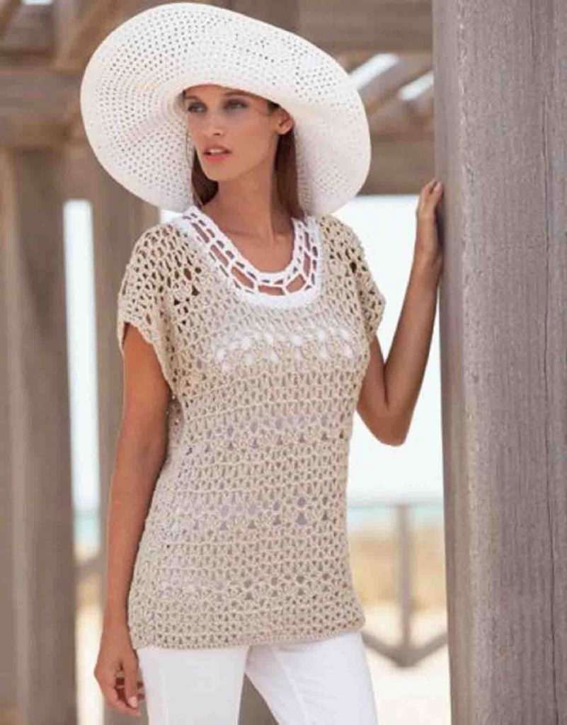 Top crochet modèle gratuit