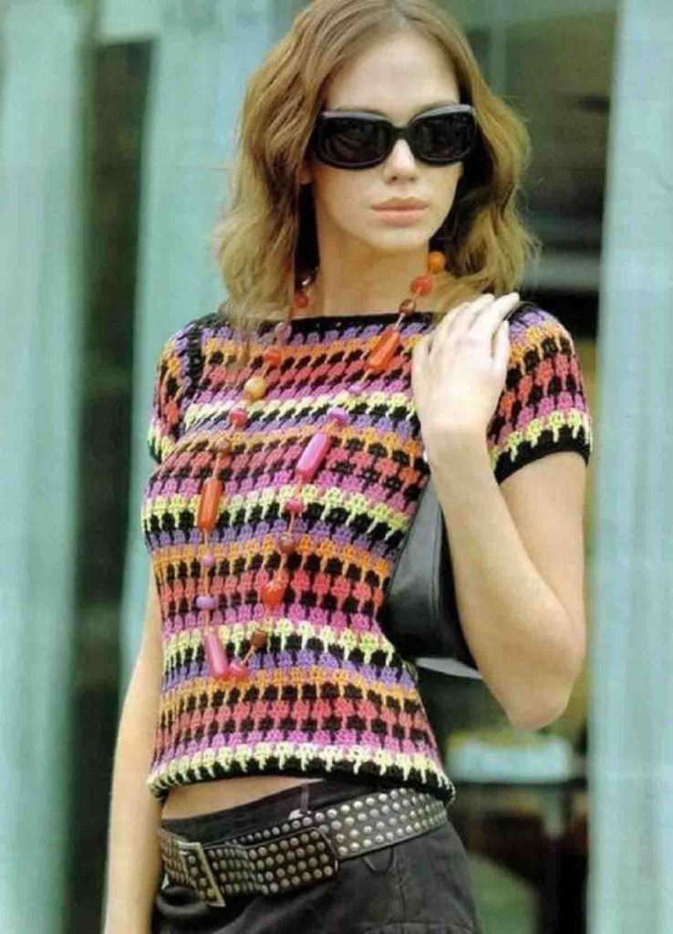 Haut femme original au crochet