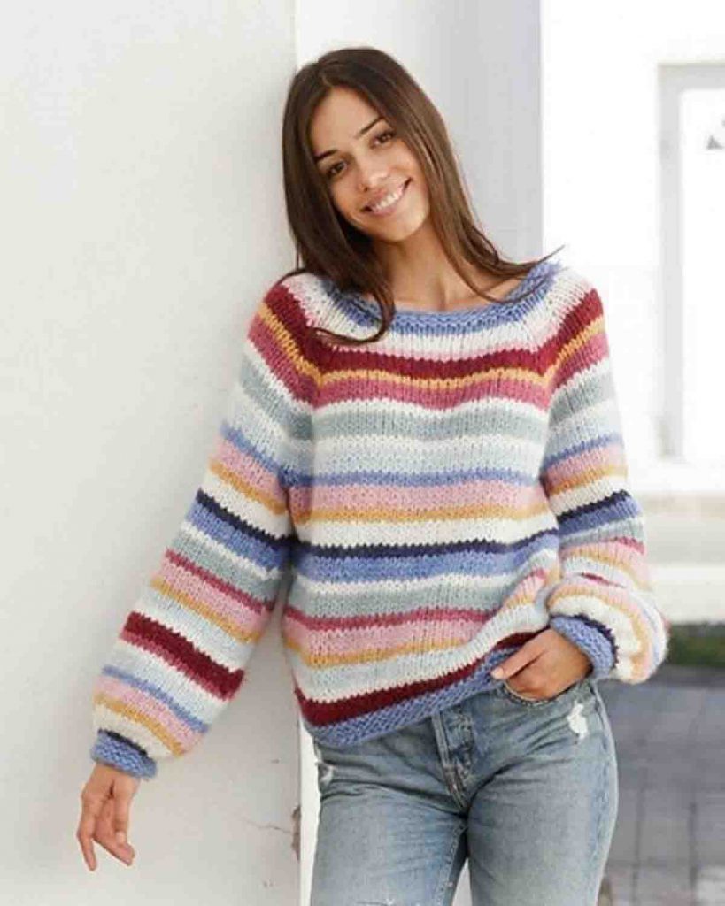 Modèle tricot top-down
