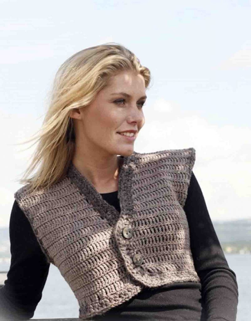 Petit gilet col v été