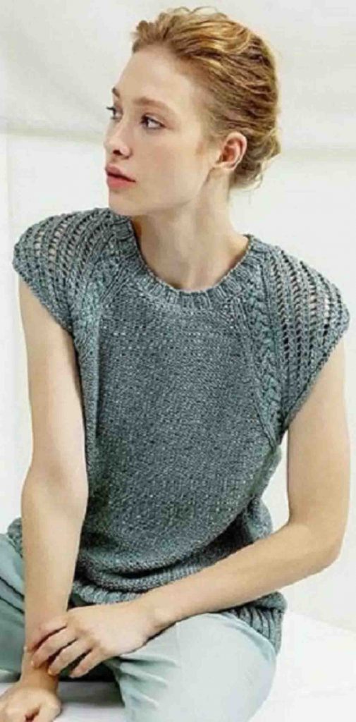 Pull d'été femme à tricoter