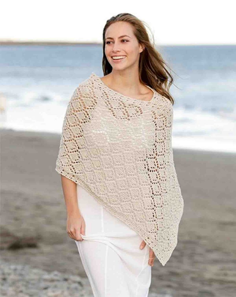 Tricoter un poncho facile gratuit