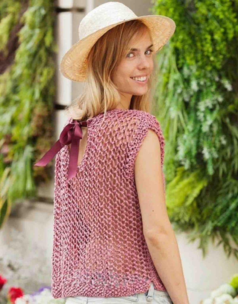 Tricoter un pull d'été sans modèle