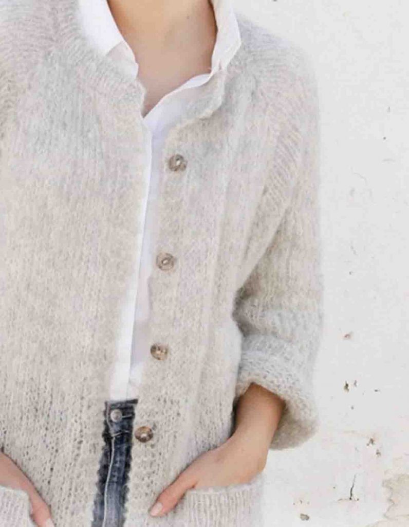 Veste au tricot facile femme