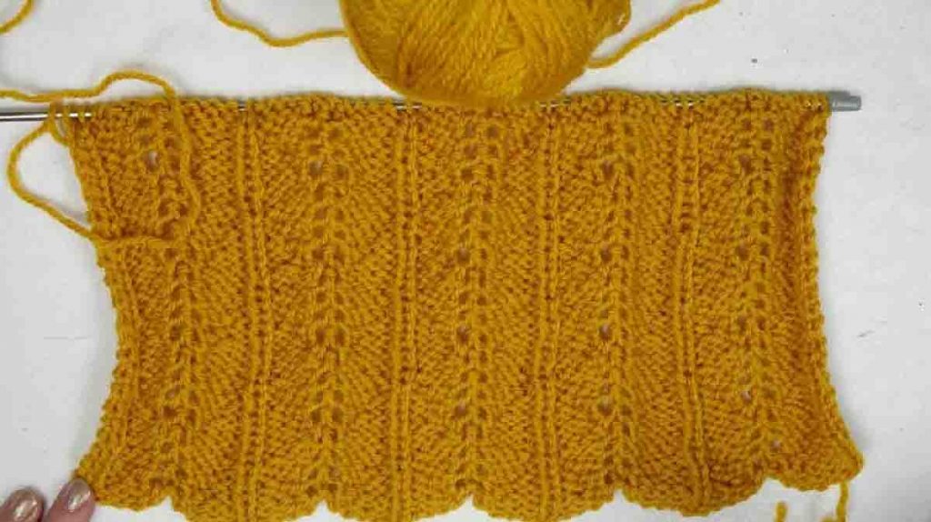 Point tricot fantaisie facile