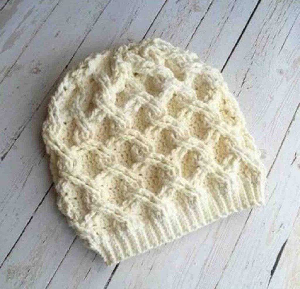 Un bonnet au crochet hiver