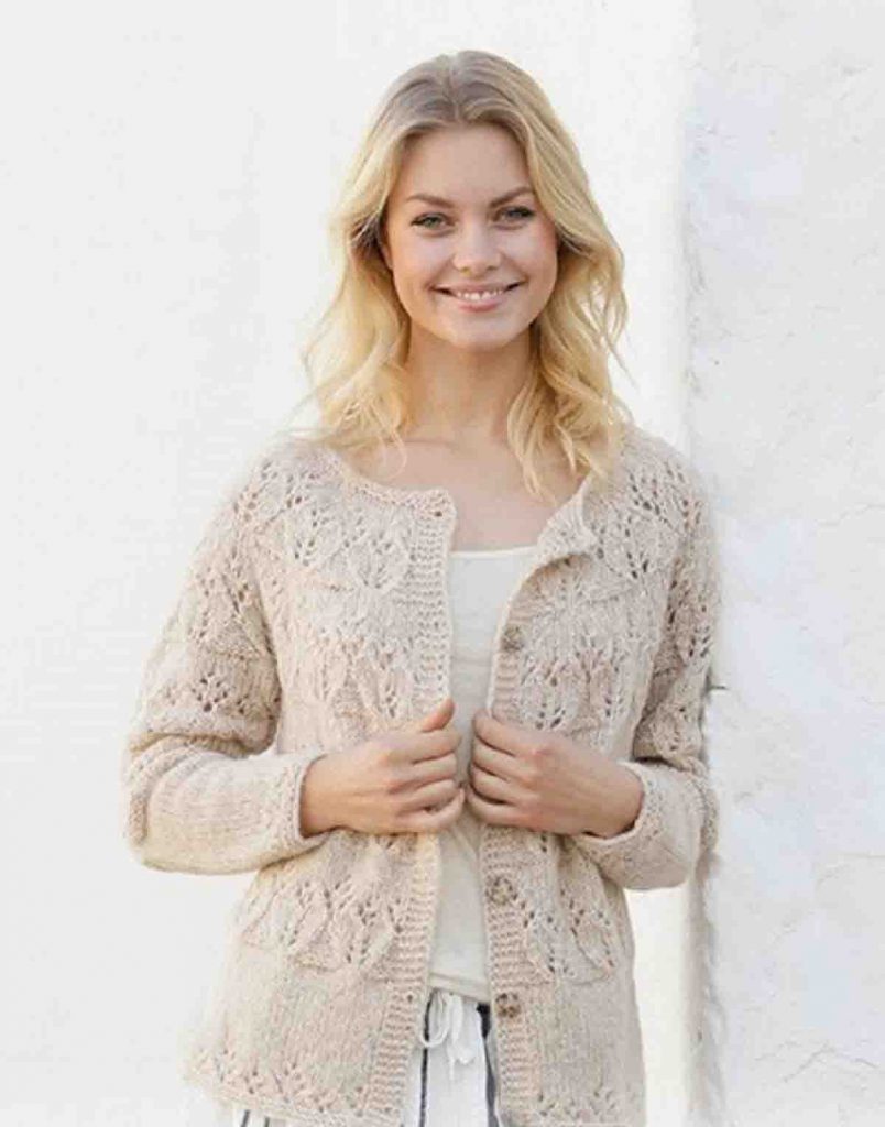 Un gilet maille pour femme