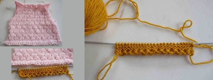 Bordure tricot facile
