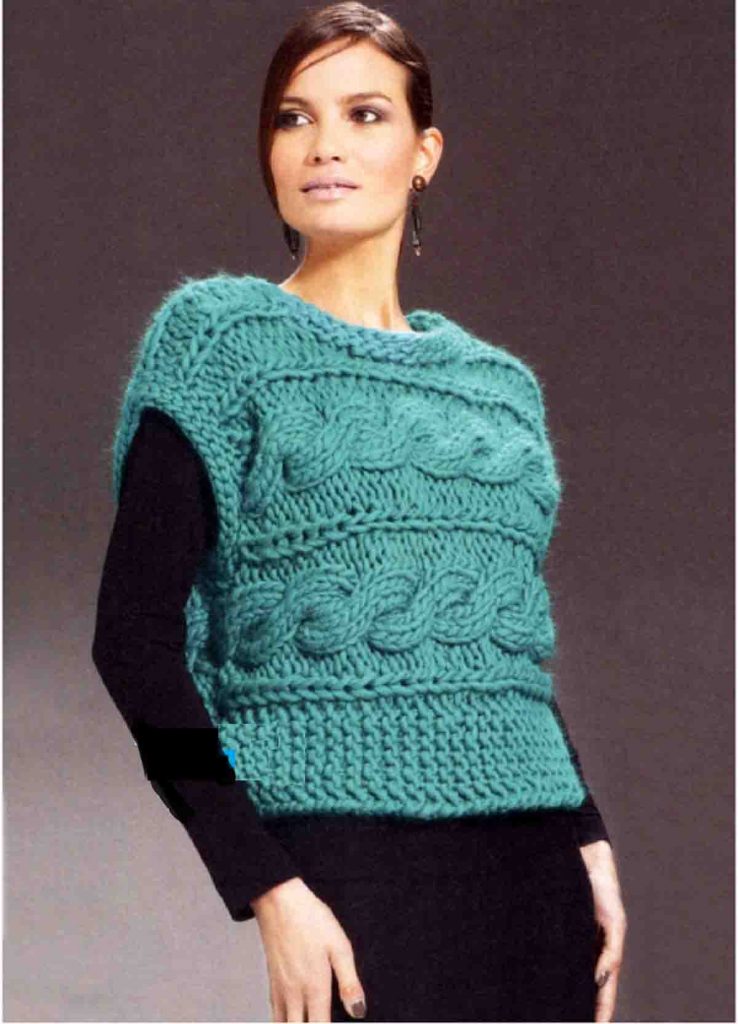 Le pull sans manches femme