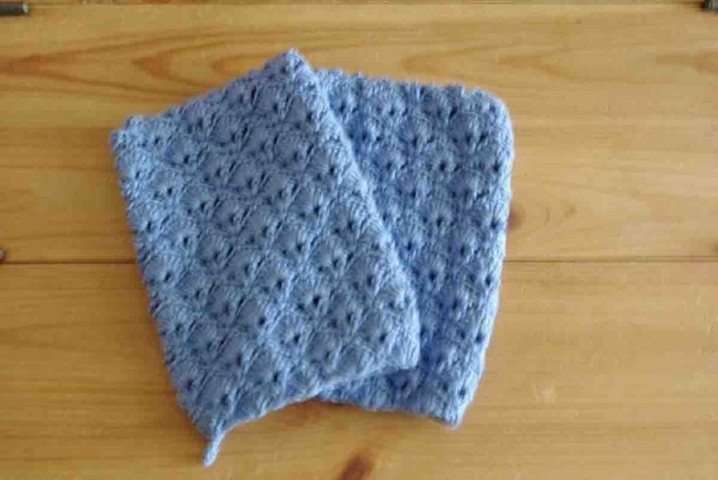 Gant de toilette au crochet