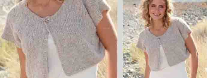 Gilet pour la plage au tricot