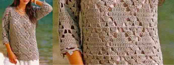 Pull au crochet facile et simple