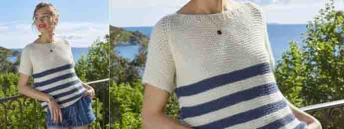 Tricoter un pull d'été femme