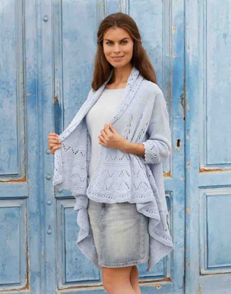 Un gilet long chic femme