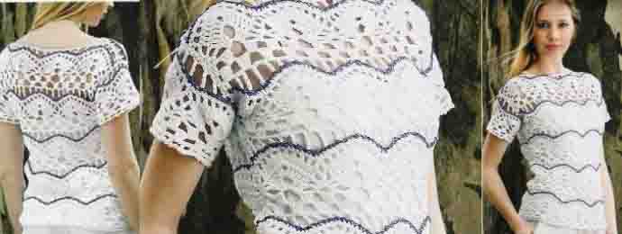 Modèle pull crochet femme