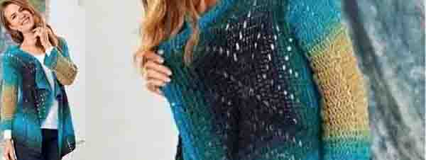 Modèle veste au crochet femme
