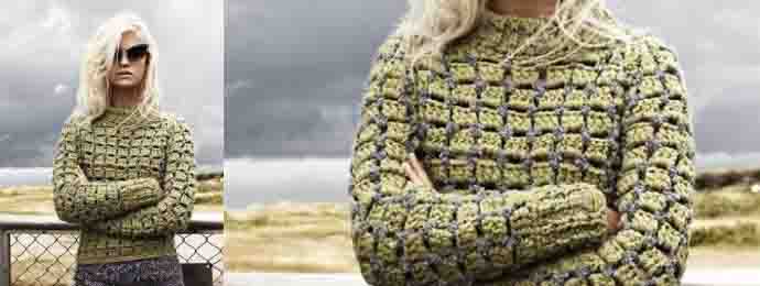 Un pull pour l'automne au crochet
