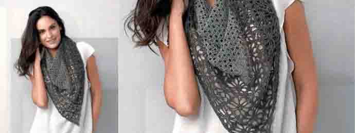 châle pour la rentrée au crochet
