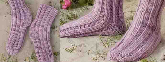 Chaussette simple tricot