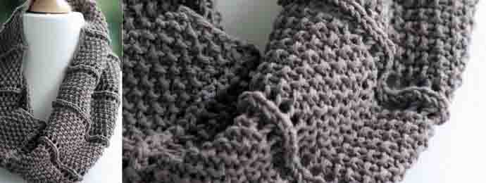 Modèle de snood tricot avec explication