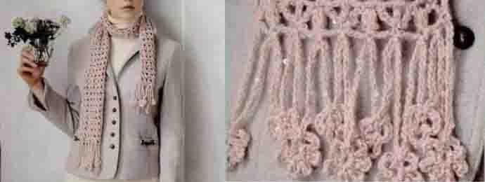 Point au crochet pour écharpe