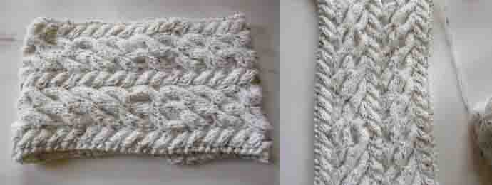 Snood à torsades Tuto