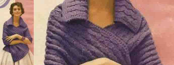 Châle vintage tricot