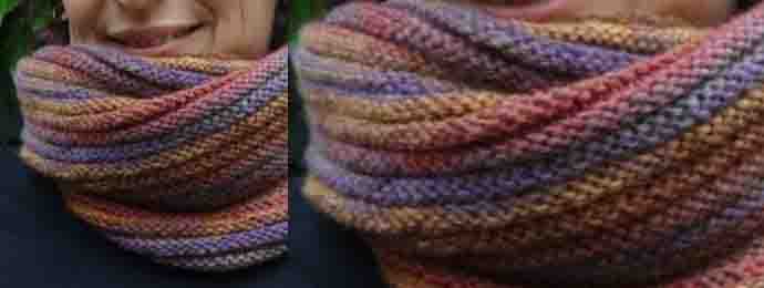 Tricot cache col