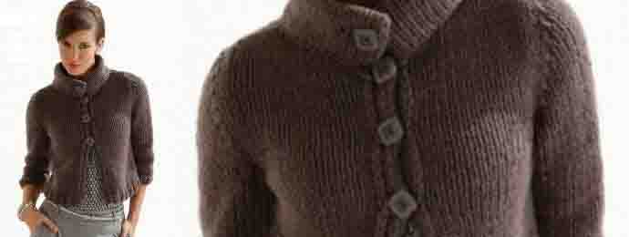Tricoter un gilet court femme