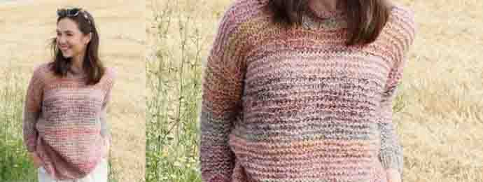 Au tricot un pull simple et rapide