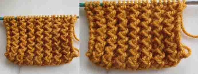 Les côtes au tricot